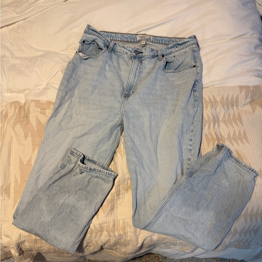 Abercrombie & Fitch Blue Straight Leg Jeans